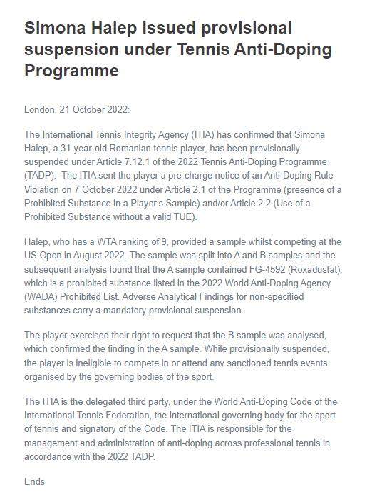 v体育官网-哈勒普美网药检不合格遭禁赛 已要求开启B瓶样本